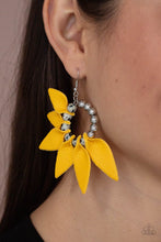 Load image into Gallery viewer, Flower Child Fever - Yellow Paparazzi Earrings
