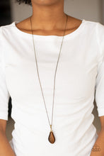 Load image into Gallery viewer, Friends in Glow Places - Brass Paparazzi Necklace Set
