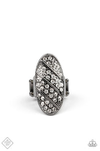 Galactic Glitz - Black Paparazzi Ring