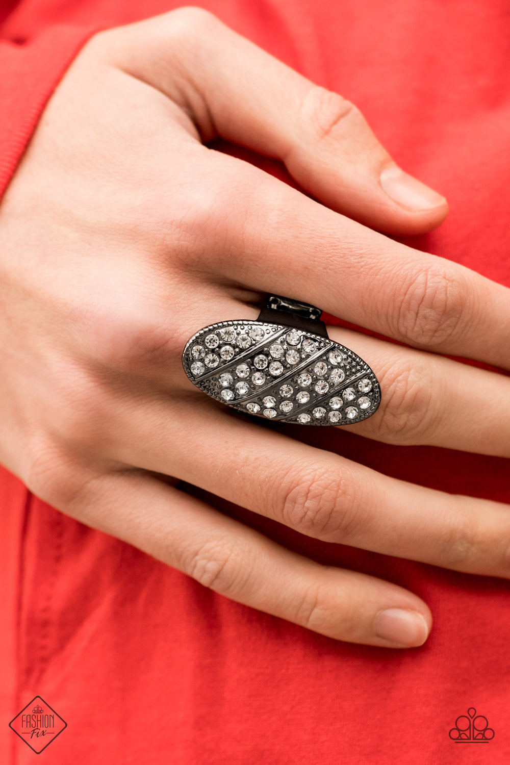 Galactic Glitz - Black Paparazzi Ring