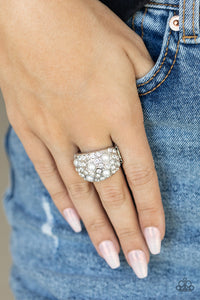 Gatsbys Girl - White Paparazzi Ring