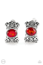 Load image into Gallery viewer, Glamorously Grand Duchess - Red Paparazzi Earrings
