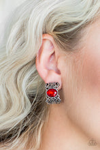 Load image into Gallery viewer, Glamorously Grand Duchess - Red Paparazzi Earrings
