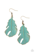 Load image into Gallery viewer, Heads QUILL Roll - Brass Paparazzi Earrings
