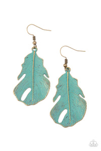 Heads QUILL Roll - Brass Paparazzi Earrings