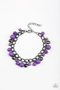 Hold My Drink - Purple Paparazzi Bracelet