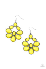 Load image into Gallery viewer, In Crowd Couture - Yellow Paparazzi Earrings
