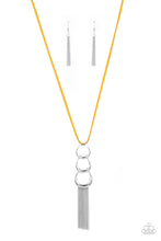 Load image into Gallery viewer, Industrial Conquest - Yellow Paparazzi Necklace Set
