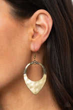 Load image into Gallery viewer, Instinctively Industrial - Brass Paparazzi Earrings
