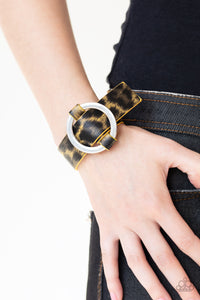 Jungle Cat Couture - Yellow Paparazzi Bracelet