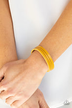 Load image into Gallery viewer, Life is WANDER-ful - Yellow Paparazzi Bracelet
