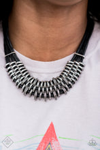 Load image into Gallery viewer, Lock, Stock, and SPARKLE - Black Paparazzi Necklace Set
