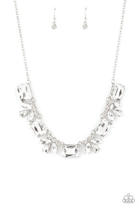 Long Live Sparkle - White Paparazzi Necklace set