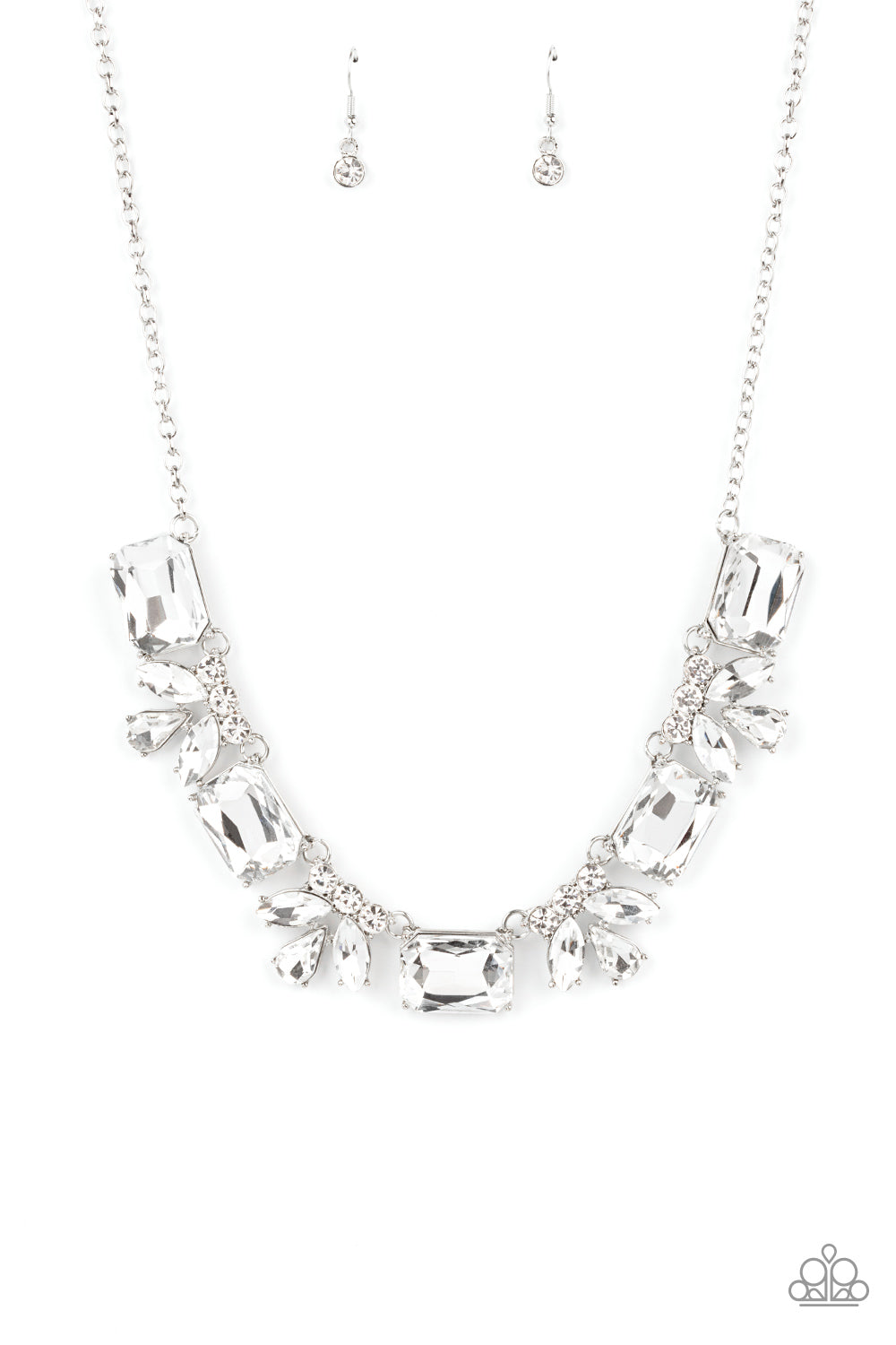 Long Live Sparkle - White Paparazzi Necklace set