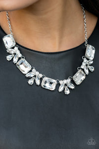 Long Live Sparkle - White Paparazzi Necklace set