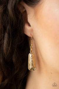 MANE Up - Gold Paparazzi Earrings