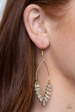 Load image into Gallery viewer, Me, Myself, and ICE - Gold Paparazzi Earrings
