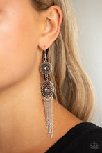 Load image into Gallery viewer, Medallion Mecca - White Paparazzi Earrings
