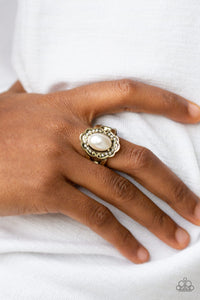 Metro Marina - Brass Paparazzi Ring