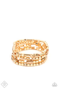 Metro Materials - Gold Paparazzi Bracelet