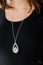 Load image into Gallery viewer, Notorious Nobel - White Paparazzi Necklace Set
