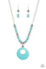 Load image into Gallery viewer, Oasis Goddess - Blue Paparazzi Necklace Set
