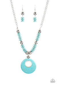 Oasis Goddess - Blue Paparazzi Necklace Set