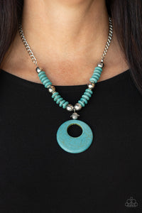 Oasis Goddess - Blue Paparazzi Necklace Set