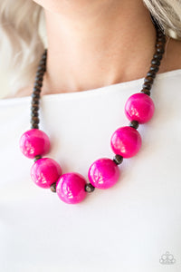 Oh My Miami - Pink Paparazzi Necklace Set