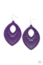 Load image into Gallery viewer, One Beach At A Time - Purple Paparazzi Earrings
