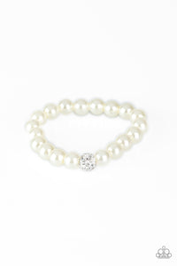 POSHing Your Luck - White Paparazzi Bracelet