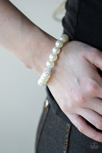 Load image into Gallery viewer, POSHing Your Luck - White Paparazzi Bracelet
