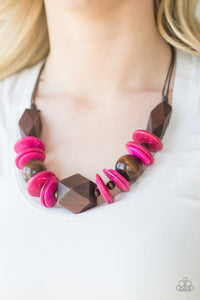 Pacific Paradise - Pink Paparazzi Necklace Set