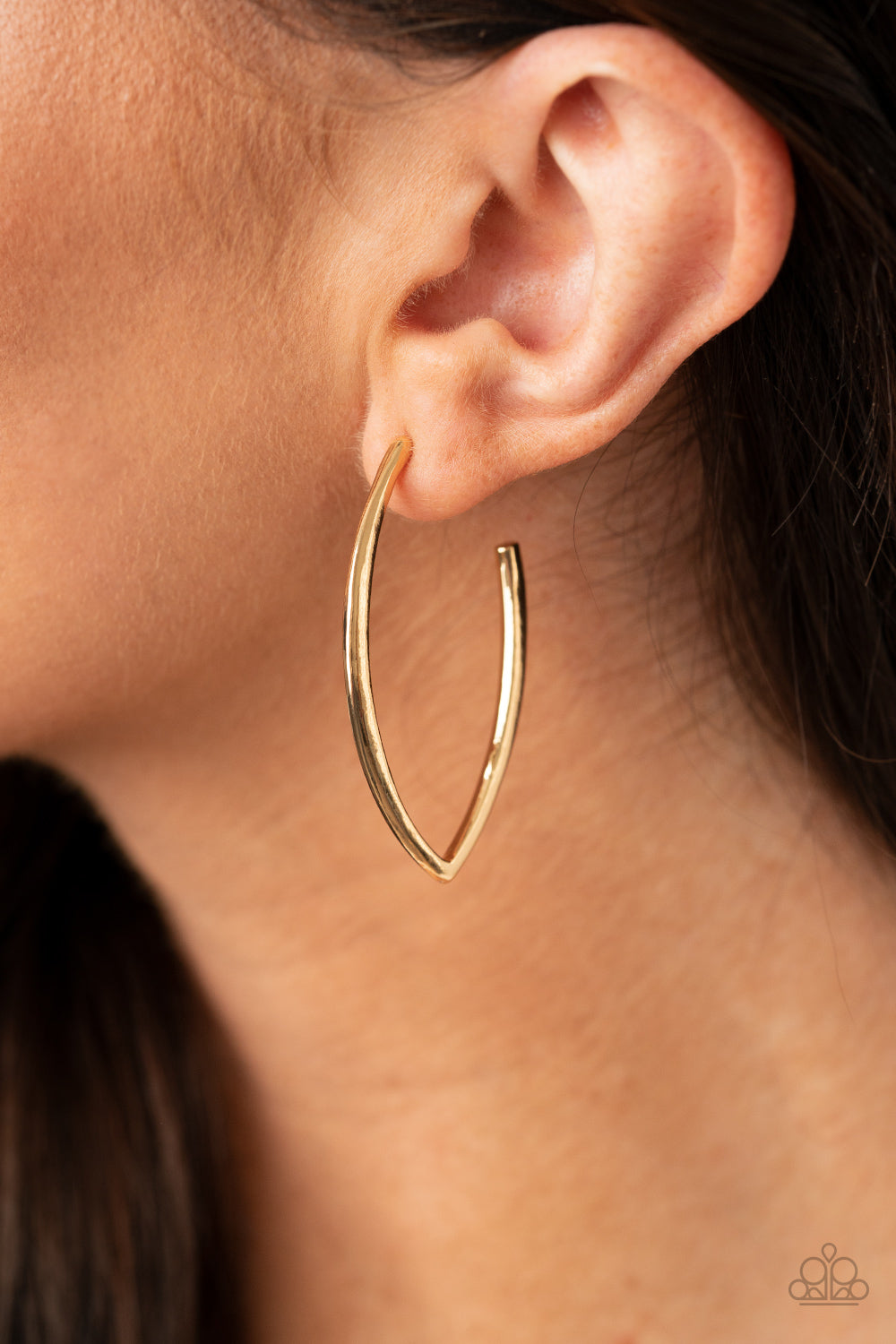 Point-Blank Beautiful - Gold Paparazzi Earrings