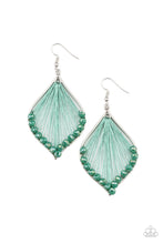 Load image into Gallery viewer, Pulling at My HARP-strings - Green Paparazzi Earrings
