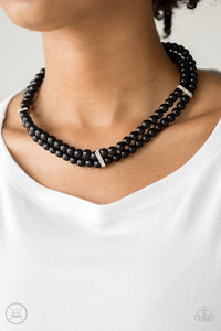 Put On Your Party Dress - Black Paparazzi Necklace