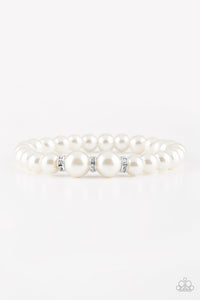 Radiantly Royal - White Paparazzi Bracelet