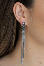 Load image into Gallery viewer, Radio Waves - Black Paparazzi Earrings
