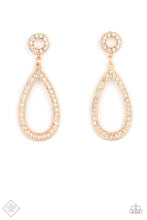 Load image into Gallery viewer, Regal Revival - Gold Paparazzi Earrings
