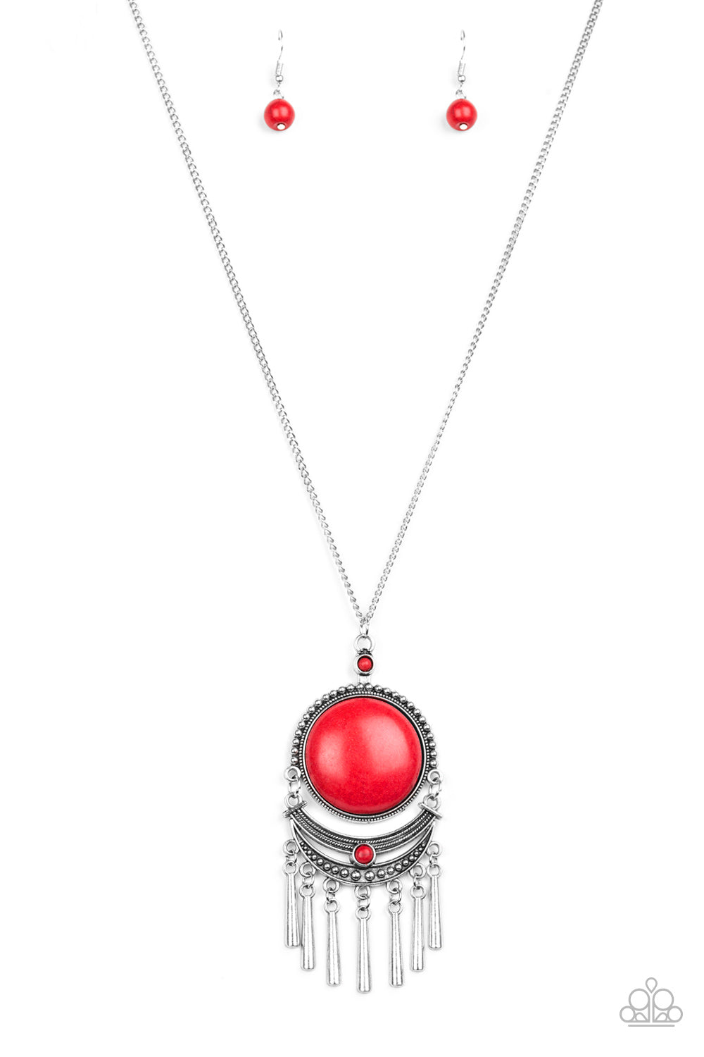 Rural Rustler - Red Paparazzi Necklace Set