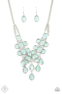 Serene Gleam - Blue Paparazzi Necklace Set