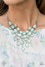 Load image into Gallery viewer, Serene Gleam - Blue Paparazzi Necklace Set
