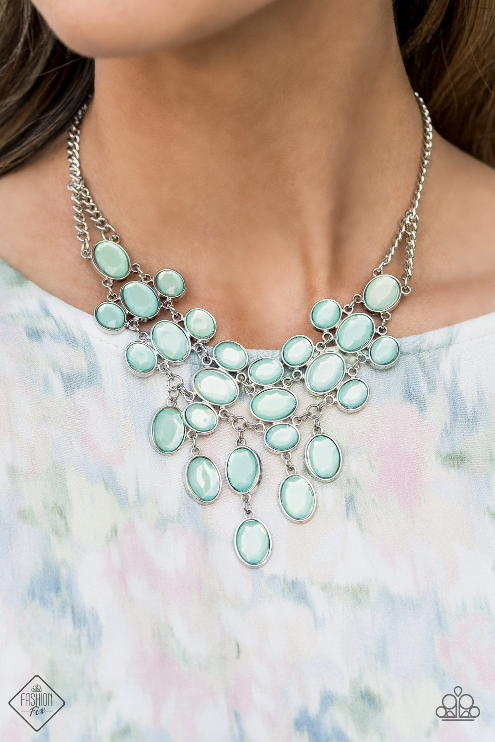 Serene Gleam - Blue Paparazzi Necklace Set