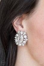 Load image into Gallery viewer, Serious Star Power - White Paparazzi Earrings
