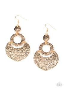 Shimmer Suite - Gold Paparazzi Earrings