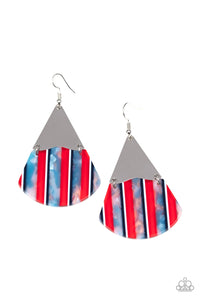 Social Animal - Red Paparazzi Earrings