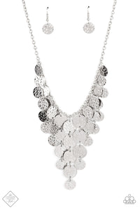 Spotlight Ready - Silver Paparazzi Necklace Set