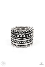 Load image into Gallery viewer, Stacked Odds - Silver Paparazzi Ring
