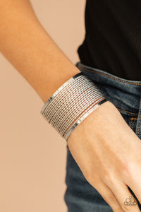 Stacked Sensation - Silver Paparazzi Bracelet