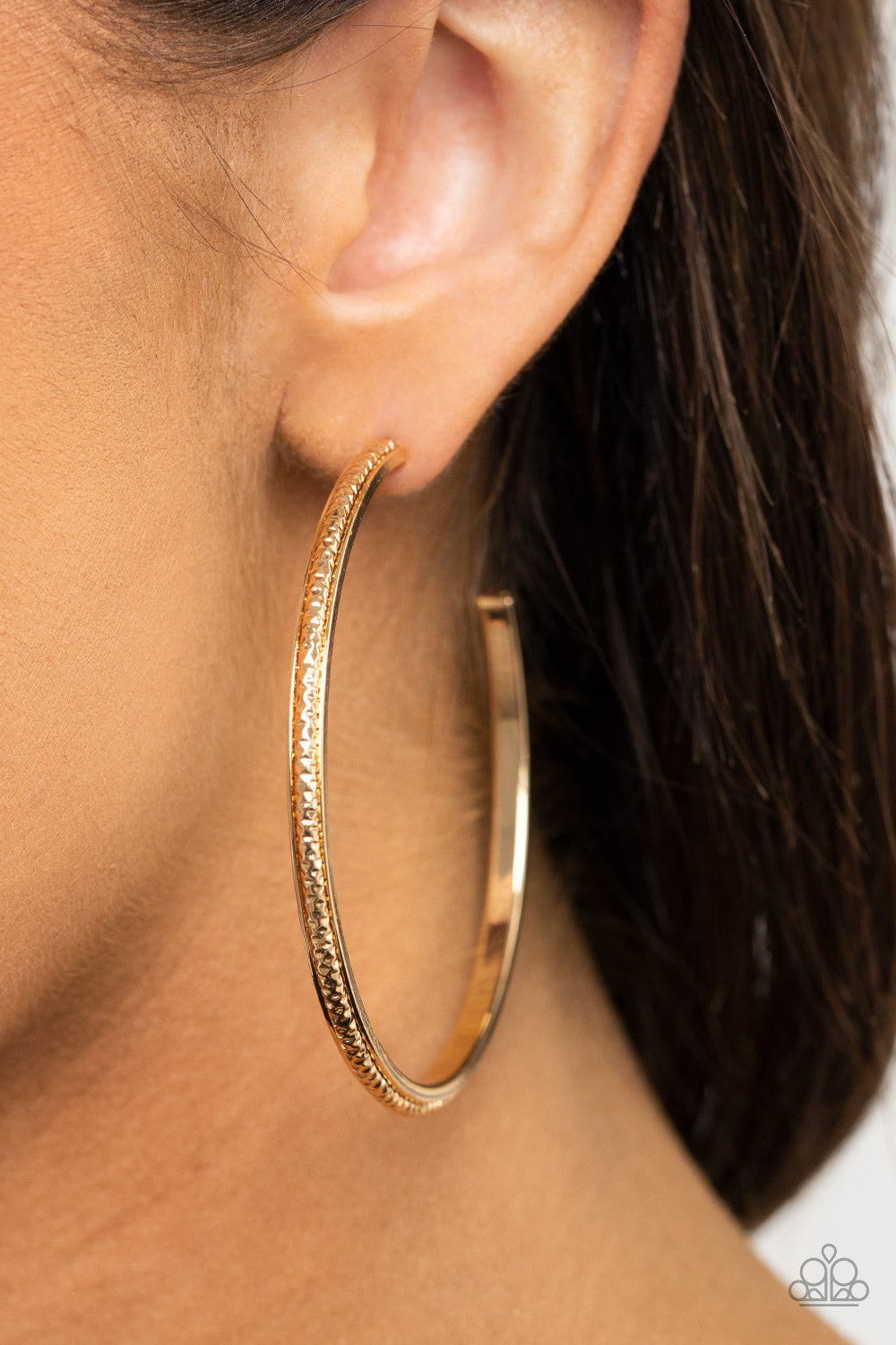 Sultry Simmer - Gold Paparazzi Earrings